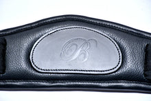 Load image into Gallery viewer, Bridleberry CONTOURED SHAPED LEATHER DRESSAGE GIRTH W/ PERFORMANCE GEL &amp; MEMORY FOAM
