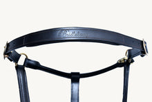 Load image into Gallery viewer, Bridleberry #3 FULL GRAIN HUNTER STYLE LEATHER HALTER W/TOP STITCHED DESIGN
