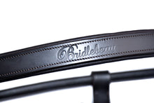 Load image into Gallery viewer, Bridleberry # 5 LEATHER SHOW HALTER W/ROW OF GEMS AT THE CURVE OF THE NOSE BAND, DESIGNED FOR A CLIP LEAD
