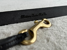 Load image into Gallery viewer, Bridleberry LEADS-6'(72")FULL GRAIN LEATHER LEAD SHANK W/LEATHER COVERED 24" CHAIN
