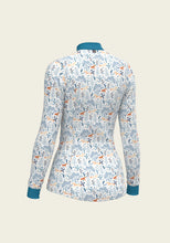 Load image into Gallery viewer, Espoir Forest on White Sun Shirt Quarter Zip
