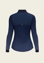 Load image into Gallery viewer, Espoir Stripes on Navy Sun Shirt Quarter Zip
