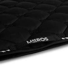 Load image into Gallery viewer, Mrs. Ros CHARMER DRESSAGE SADDLE PAD - PHANTOM BLACK &amp; SILVER
