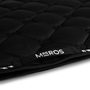Mrs. Ros CHARMER DRESSAGE SADDLE PAD - PHANTOM BLACK & SILVER