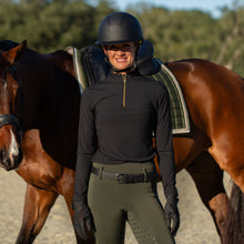 Load image into Gallery viewer, Equinavia Alexandra Womens Ribbed Training Shirt - Black
