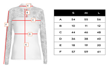 Load image into Gallery viewer, Dotibel Long Sleeve Mesh Shirt/ Dusty Lilac &amp; White Lace
