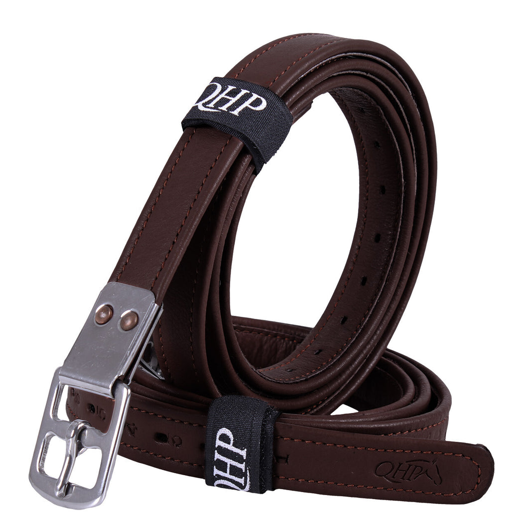QHP Ultra Strong Stirrup Leathers ~ Brown