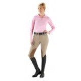OvatioOvation® EuroWeave DX™ Taylored™ Front Zip Knee Patch Euro Seat Breeches- Ladies'