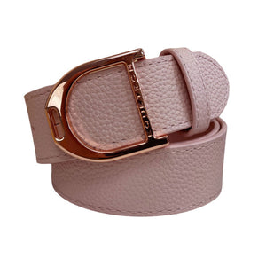 Equetech - Stirrup Leather Belt 35mm - Nude Pink/Rose Gold
