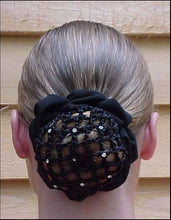 Load image into Gallery viewer, Hair Net Scrunchie With Clips
